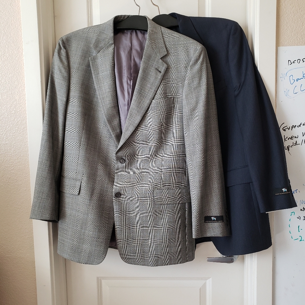 Hart Schaffer Marx 2 Regular Sport Fit Coat Size 44R Men's